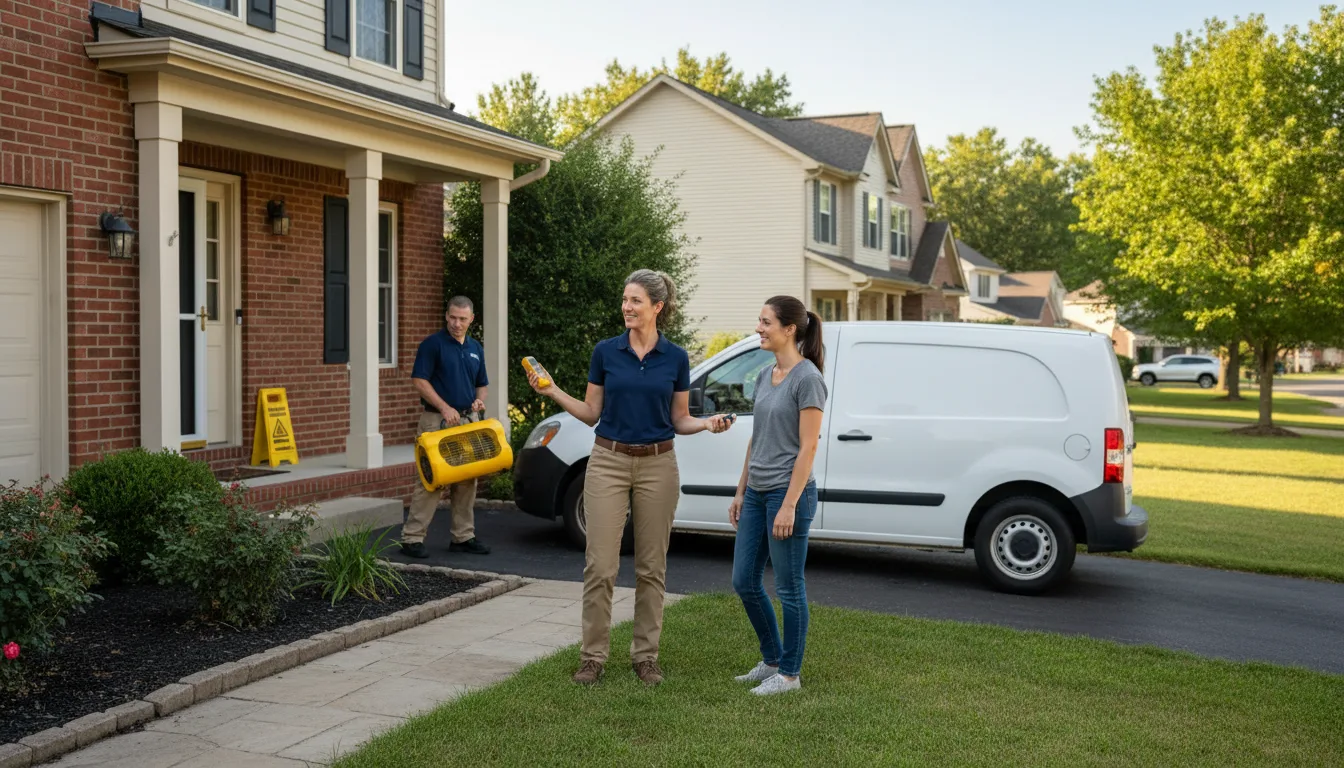 Water restoration image for Water Damage & Restoration Services in Northfield, MA